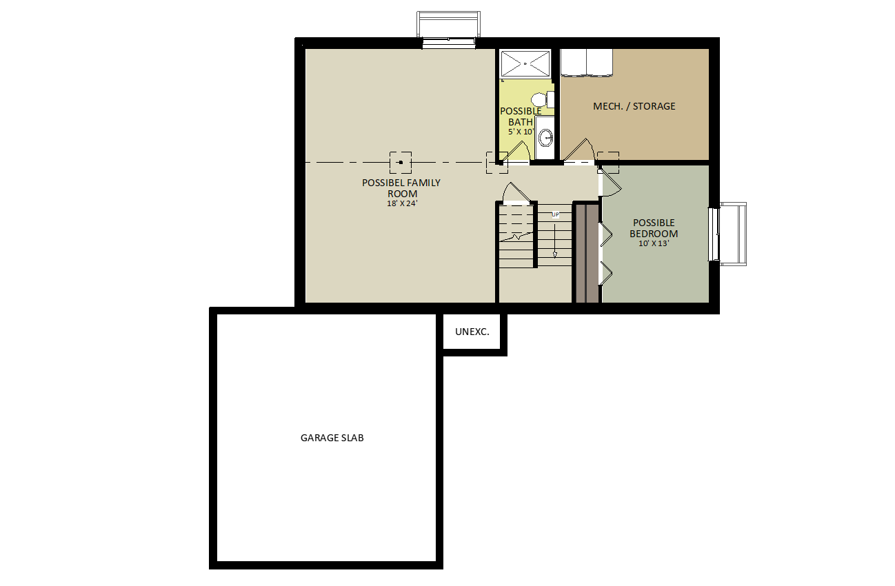 RidgewayLower Level Floor Plan